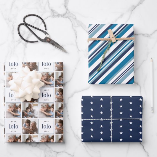 ロロ最高のー・エバー・ファーザー・デイ・コーディネート ラッピングペーパーシート (正面)