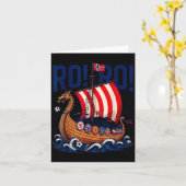 ロロ ノルウェー バイキング サッカー ファン カード (黄色い花)