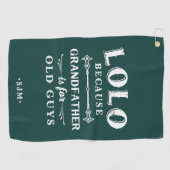 ロロ |祖父は年老いた人のための ゴルフタオル (横)