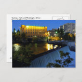 ロワースポケーン秋とワシントン水力。 ポストカード (正面/裏面)