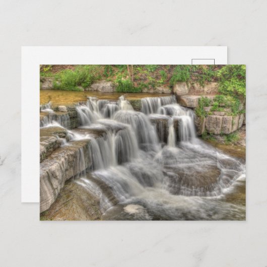 ロワータウハノック滝、ニューヨーク ポストカード (正面/裏面)