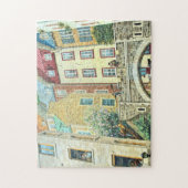 ロワータウンケベック・ムラル&フレスコ。 ジグソーパズル (縦)