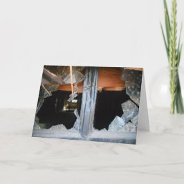 「ロワータウン駅の割れた窓＃1」早く治ってね カード