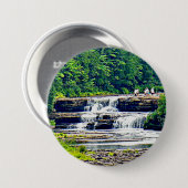 ロワータフクアメノン秋州パーク、ミシガン 缶バッジ (正面&裏面)