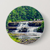 ロワータフクアメノン秋州パーク、ミシガン 缶バッジ (正面)