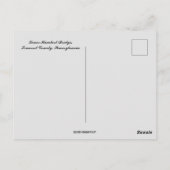 ロワーハンバートブリッジサマーセットカウンティペンシルバニア ポストカード (裏面)