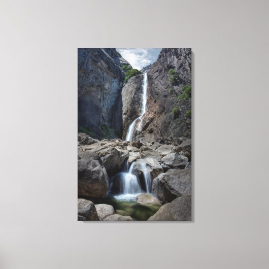 ロワーヨセミテ滝 キャンバスプリント (正面)