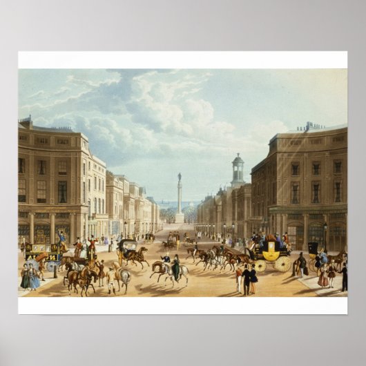 ロワーリージェント通り、パブ。by Ackermann, c.1835 (co ポスター (正面)