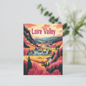 ロワールバレーフランスヴィンテージアート ポストカード (スタンド正面)