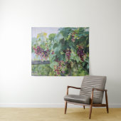 ロワール渓谷の葡萄園 フランスの葡萄の絵画 タペストリー (インサイチュ(横))