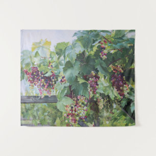 ロワール渓谷の葡萄園 フランスの葡萄の絵画 タペストリー