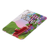 ロワール渓谷ワイン旅行ポスター マグネット (左側)