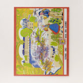 ロワール渓谷 16x20 ワインマップ パズル (縦)