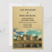 ロワール結婚式招待状シャトーシャンボール 招待状 (正面)