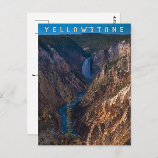 ロワー秋グランドキャニオンのイエローストーン ポストカード (正面/裏面)