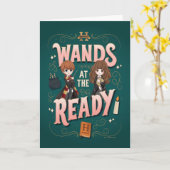 ロンとハーマイオニーが準備を進める カード (黄色い花)