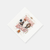 ロンとハーマイオニーが準備を進める スタンダードカクテルナプキン (角)