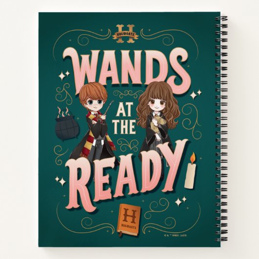 ロンとハーマイオニーが準備を進める ノートブック (裏面)