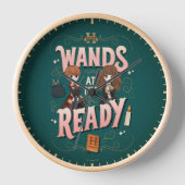 ロンとハーマイオニーが準備を進める 壁時計 (正面)