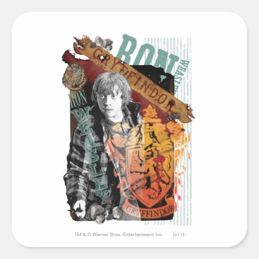 ロンのコラージュ 1 スクエアシール (正面)