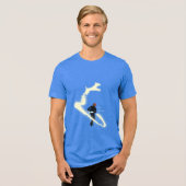 ロンの守護霊の絵画 トライブレンドTシャツ (正面全面)