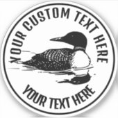 ロンアイコンロゴカスタムビニール シール (正面)