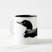 ロンイラストレーションツートーンコーヒーマグ ツートーンマグカップ (正面左)