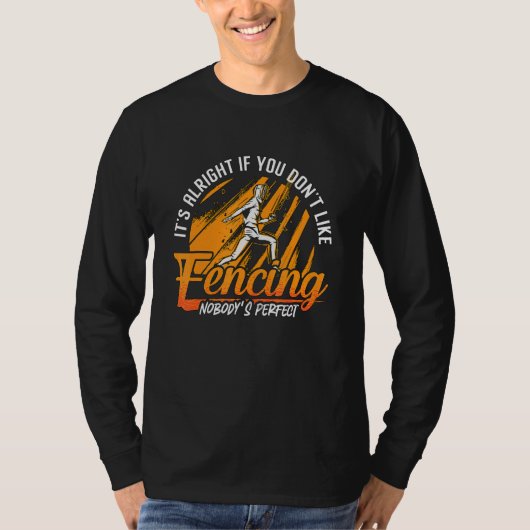 ロンギヌスソード フェンシングへの情熱がなくても大丈夫 Tシャツ (正面)