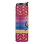 ロングおもしろいスターチキンカクテルトロピカルビーチ海 タンブラー (回転左)