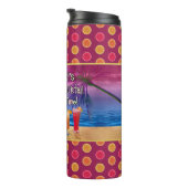 ロングおもしろいスターチキンカクテルトロピカルビーチ海 タンブラー (回転右)