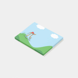 ロングおもしろいランニングイラストレーションのPi ©ギフト ポストイット