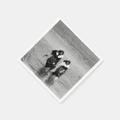 ロングアイランドで貝を採る修道女たち スタンダードカクテルナプキン (角)