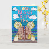 ロングアイランドのアイスティーカード-楽しい時間2 カード (黄色い花)