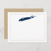 ロングアイランドの北岸とハートノート 出欠カード (正面/裏面)