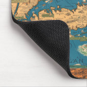 ロングアイランドの地図。 マウスパッド (コーナー)