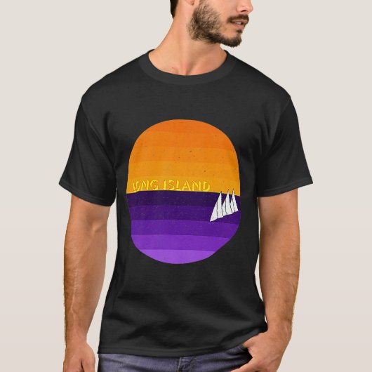 ロングアイランドの夕焼けクルージング Tシャツ (正面)