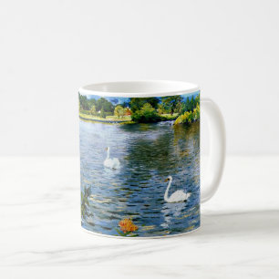 ロングアイランドの湖 ファインアート コーヒーマグカップ