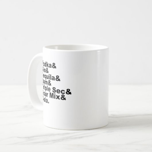 ロングアイランドの7つの原料は茶を凍らしました コーヒーマグカップ (正面左)