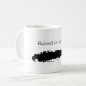 ロングアイランドは島のマグニューヨークで上がりました コーヒーマグカップ (正面左)