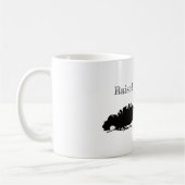 ロングアイランドは島のマグニューヨークで上がりました コーヒーマグカップ (左)