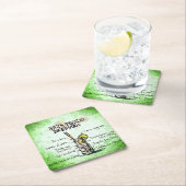 ロングアイランドアイスティードリンクレシピ スクエアペーパーコースター (インサイチュ)