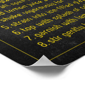 ロングアイランドアイスティーレシピシャルボードカクテルAr ポスター (角)