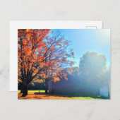 ロングアイランドオータム秋ファームバーンニューヨーク ポストカード (正面/裏面)