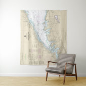 ロングアイランドサウンドウェスタン航海のパートチャート タペストリー (インサイチュ)