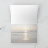 ロングアイランドサンセットグリーティングカード カード (内部)