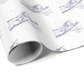 ロングアイランドザハンプトンズの地図 ラッピングペーパー (ロールコーナー)