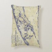 ロングアイランドザハンプトンズマップVCティーステンド アクセントクッション (裏面(縦))
