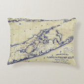 ロングアイランドザハンプトンズマップVCティーステンド アクセントクッション (裏面)