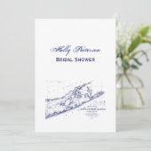ロングアイランドザハンプトンズマップVCブライダルシャワー 招待状 (スタンド正面)