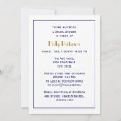 ロングアイランドザハンプトンズマップVCブライダルシャワー 招待状 (裏面)